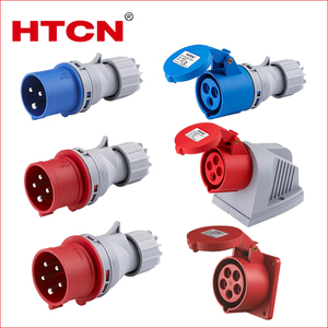 HTCN工业插头插座3芯4芯5芯16A公母插头HTN013HTN213HTN015HTN415