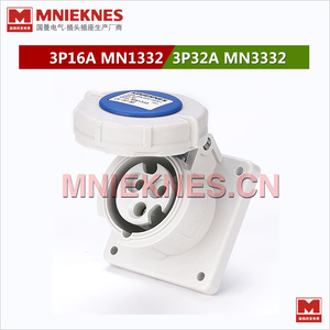 MNIEKNES工业插头插座 3P32A 220V IP67国曼电气工业插座MN3332